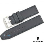 Каишка за часовник POLICE 14688JSTR-03, Кожена, Тъмно синя, 24мм Изображение 1