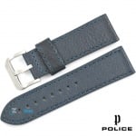 Каишка за часовник POLICE 14693JSTBL-03, Кожена, Тъмно синя, 26мм Изображение 1