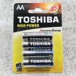 Алкална батерия Toshiba AA / LR6 / 1,5V