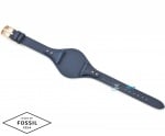 Каишка за часовник FOSSIL ES3838, Кожена, Тъмно синя, 18мм
