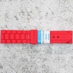 Каишка за часовник SN2290, Силиконова, Червена, 22мм Изображение 3