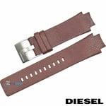 Каишка за часовник Diesel DZ4132, Кожена, Кафява, 17мм