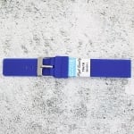 Силиконова каишка за часовник SN1671, Синя, 16мм