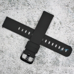Силиконова каишка за часовник SN18101, Черна, 18мм