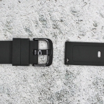 Силиконова каишка за часовник SN18101, Черна, 18мм