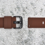 Силиконова каишка за часовник SN18130, Кафява, 18мм