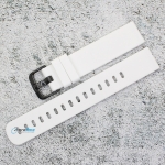 Силиконова каишка за часовник SN18160, Бяла, 18мм
