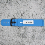 Силиконова каишка за часовник SN18176, Синя, 18мм