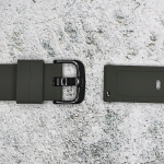 Силиконова каишка за часовник SN18180, Сива, 18мм