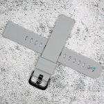 Силиконова каишка за часовник SN18181, Сива, 18мм