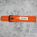 Силиконова каишка за часовник SN18185, Оранжева, 18мм