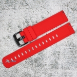 Силиконова каишка за часовник SN18190, Червена, 18мм
