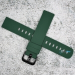 Силиконова каишка за часовник SN18197, Зелена, 18мм