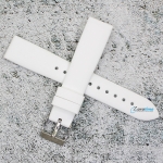 Силиконова каишка за часовник SN18260, Бяла, 18мм
