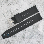 Силиконова каишка за часовник SN2001, Черна, 20мм