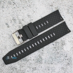 Силиконова каишка за часовник SN2001, Черна, 20мм