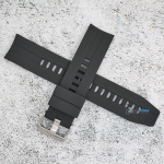 Силиконова каишка за часовник SN2001, Черна, 20мм