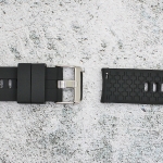 Силиконова каишка за часовник SN2001, Черна, 20мм