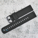 Силиконова каишка за часовник SN20101, Черна, 20мм