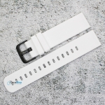 Силиконова каишка за часовник SN20160, Бяла, 20мм