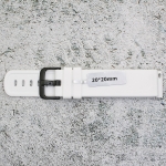 Силиконова каишка за часовник SN20160, Бяла, 20мм