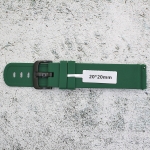 Силиконова каишка за часовник SN20197, Зелена, 20мм