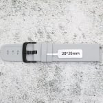 Силиконова каишка за часовник SN2080, Сива, 20мм