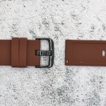 Силиконова каишка за часовник SN22130, Кафява, 22мм