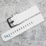 Силиконова каишка за часовник SN22160, Бяла, 22мм