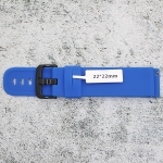 Силиконова каишка за часовник SN22175, Синя, 22мм