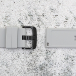 Силиконова каишка за часовник SN22181, Сива, 22мм