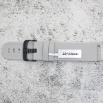 Силиконова каишка за часовник SN22181, Сива, 22мм