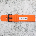 Силиконова каишка за часовник SN22185, Оранжева, 22мм