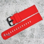 Силиконова каишка за часовник SN22190, Червена, 22мм