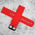 Силиконова каишка за часовник SN22190, Червена, 22мм