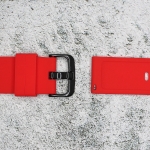 Силиконова каишка за часовник SN22190, Червена, 22мм