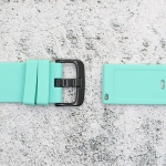 Силиконова каишка за часовник SN22196, Тюркоаз, 22мм