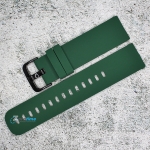 Силиконова каишка за часовник SN22197, Зелена, 22мм