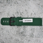 Силиконова каишка за часовник SN22197, Зелена, 22мм