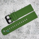 Силиконова каишка за часовник SN22198, Зелена, 22мм