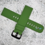 Силиконова каишка за часовник SN22198, Зелена, 22мм
