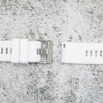 Силиконова каишка за часовник SN2260, Бяла, 22мм