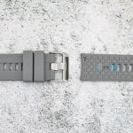 Силиконова каишка за часовник SN2280, Сива, 22мм