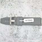 Силиконова каишка за часовник SN2280, Сива, 22мм