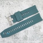 Силиконова каишка за часовник SN2297, Тъмно зелена, 22мм