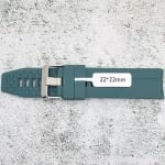 Силиконова каишка за часовник SN2297, Тъмно зелена, 22мм