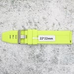 Силиконова каишка за часовник SN2298, Електриково зелено, 22мм